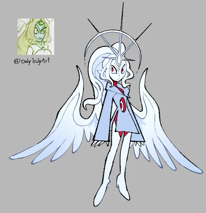 Followup for the angel post! Was pretty fun to mess round with the designs, gonna do the canon characters next 