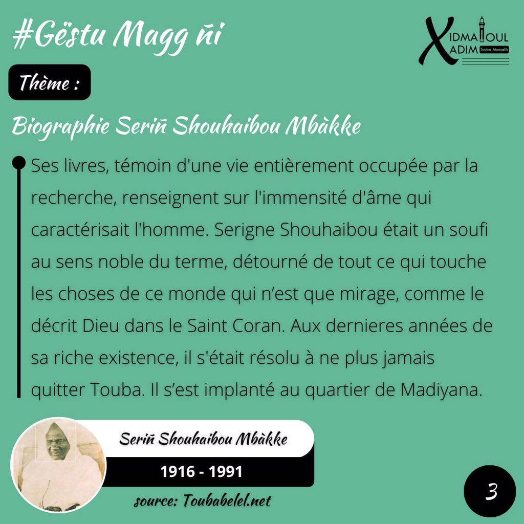 XX_massalik's tweet photo. GëstuMaggÑi, Serigne Shouaibou Mbacké
Yalnanu ko Borom bi fayal https://t.co/dxyPFQsXHK