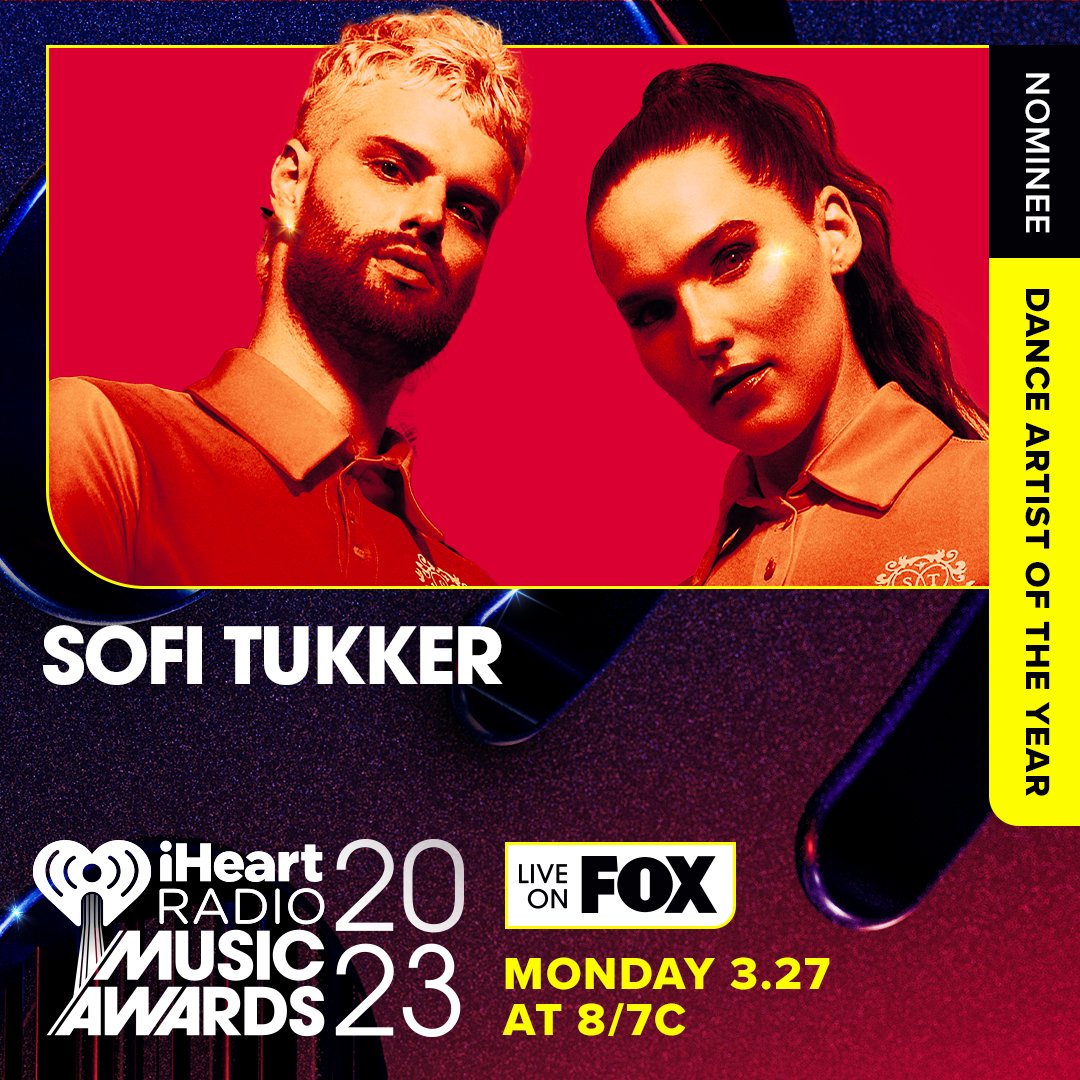 sofitukker's tweet photo. Make sure to tune in to the @iHeartRadio awards tonight, to see if we win the Dance Artist of the Year!🔥

The show starts at 8/7 C on Fox! https://t.co/q38Fj5CJ1f