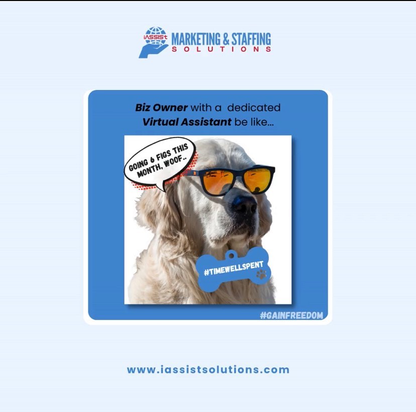 iassistsolution's tweet photo. Virtual Assistants can give you more time and freedom to focus on doing the things that you love.
You can also make more money by using a Virtual Assistant! Want to know how?
@iassistsolutions provides top-vetted and trained virtual assistants
💻https://t.co/YPFqUzGt29 https://t.co/7LMjDicbDP