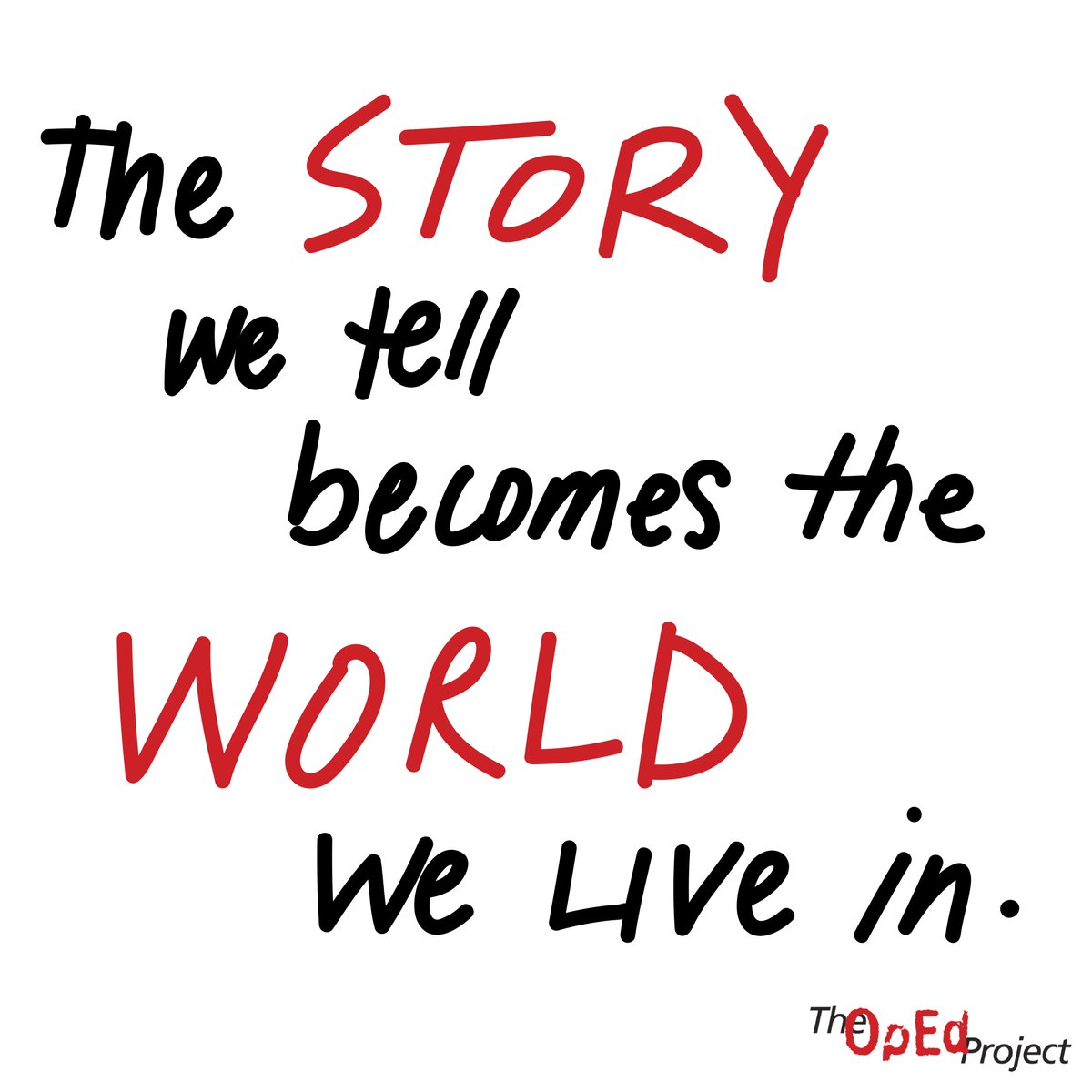 'The story we tell becomes the world we live in.' - @TheOpEdProject Join us! We offer #WriteToChangeTheWorld workshops, weekly #AskAJournalist office hours, monthly Expert Talks, Private Coaching and more. Scholarships available for those who'd benefit: theopedproject.org/communityresou…