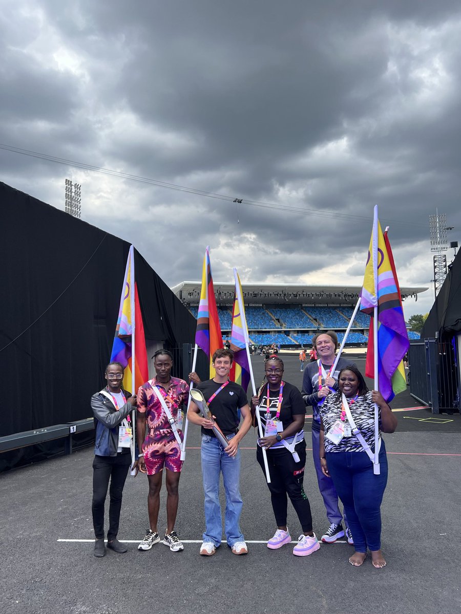 @ValentinoInter We were so proud to carry your flag at the opening ceremony of the Commonwealth Games last summer with @TomDaley1994. It was the first time in history that the Pride flag was allowed in a major sporting event! #ProgressPrideFlag 🌈🫶🏽