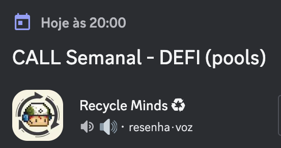 Hoje 8PM - DISCORD