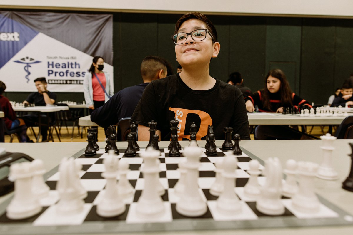 SouthTexasISD's tweet photo. Heads down, all eyes forward and ready for some #STISD chess 

Experienced Individual Standings: 
🥇Gael Membrila -RSA
🥈Felix Saldivar - Science Academy
🥉Benjamin Membrila - Medical Professions 

Experienced Team Standings:  
🥇Science Academy 
🥈Health Professions 
🥉RSA https://t.co/eshErNVhXI