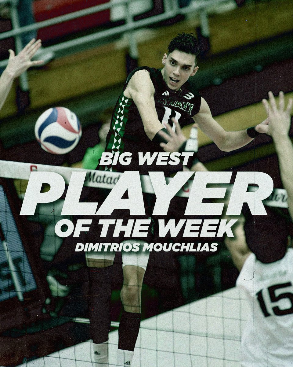 HawaiiMensVB's tweet image. 5th career @BigWestSports Player of the Week honors for #Dimi &amp;amp; #GVoss

➡️ bit.ly/3FRuIWH

#WarriorBall23 #NCAAMVB