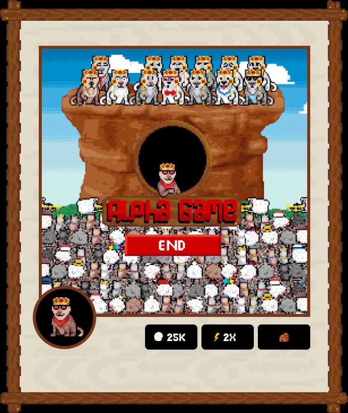 🐺 WOLF GAME DIGITAL TRADING CARDS

❤️ Collect WG Moments + Characters
⚡️ Stack WOOL, Energy, Resources
🎯 Win NFTs/$WOOL <a href="/wolfdotgame/">Wolf Game</a>

Card #4
Date: 10/17/22
Phase: WOOL Event #4
Setting: The Farm
Character: A8
🐑 25K /⚡️2X /🪵

by <a href="/WGTimeMachine/">Wolf Game Time Machine ⚡️🚜</a>

linktr.ee/w00lish