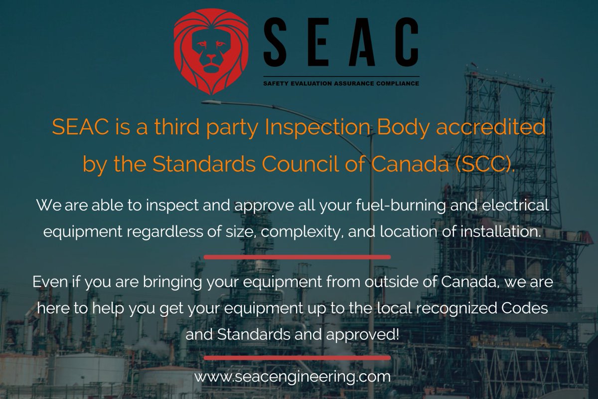 SEACEngineering's tweet image. Get in touch to know how we can help you on your projects.

seacengineering.com

#csab149 #flare #burners #combustion #inspections #engineering #safety #seac #csaspe1000 #electricalsafety