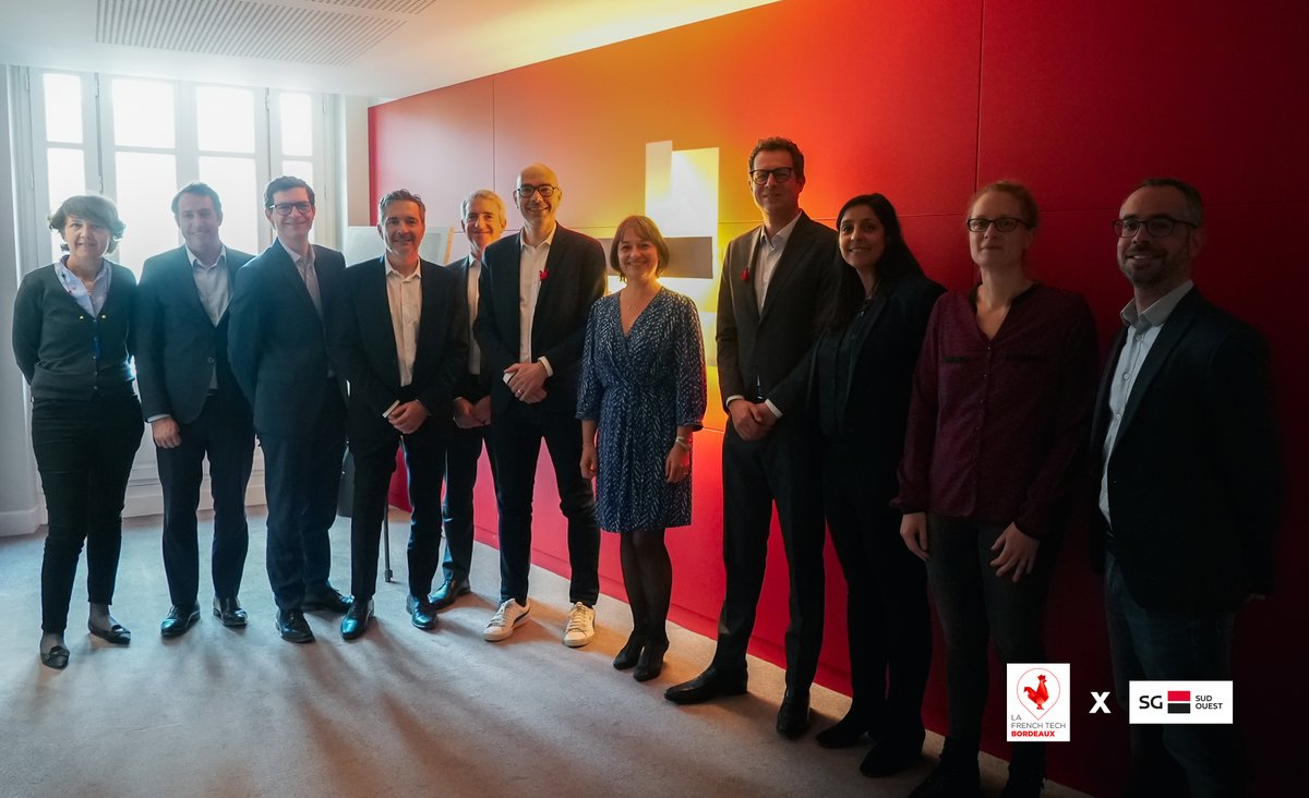 FrenchTechBdx's tweet photo. 📢@SocieteGenerale Sud Ouest fait partie des partenaires de La #FrenchTech #Bordeaux 🤝

Elle entend mobiliser ses expertises en région pour accompagner la croissance des startups 🚀

Bienvenue dans la dynamique #FrenchTech et merci pour votre engagement 👏

#SGSudOuest #SGetVous https://t.co/Lv1RiWeVkw