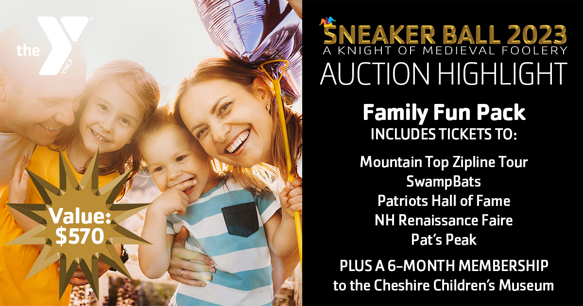 The Sneaker Ball 2023 silent auction is open! Check out this amazing item up for bids: THE FAMILY FUN PACK has fun for the whole family for the summer, fall, and winter! Click the link to place your bid! bit.ly/SB-2023-Auction