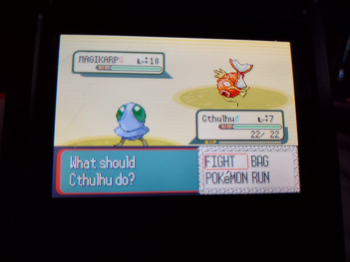 PamSouxD's tweet photo. Après des mois de shasse, 629h de jeu, une pile morte et 24 772 rencontres, voici Cthulhu, mon Tentacool shiny obtenu sur la shasse de Magikarp. Je suis extrêmement heureuse, c'est un autre shiny que j'adore et je peux enfin passer à autre chose. La trouvaille a été incroyable https://t.co/0LpI3PSD4l