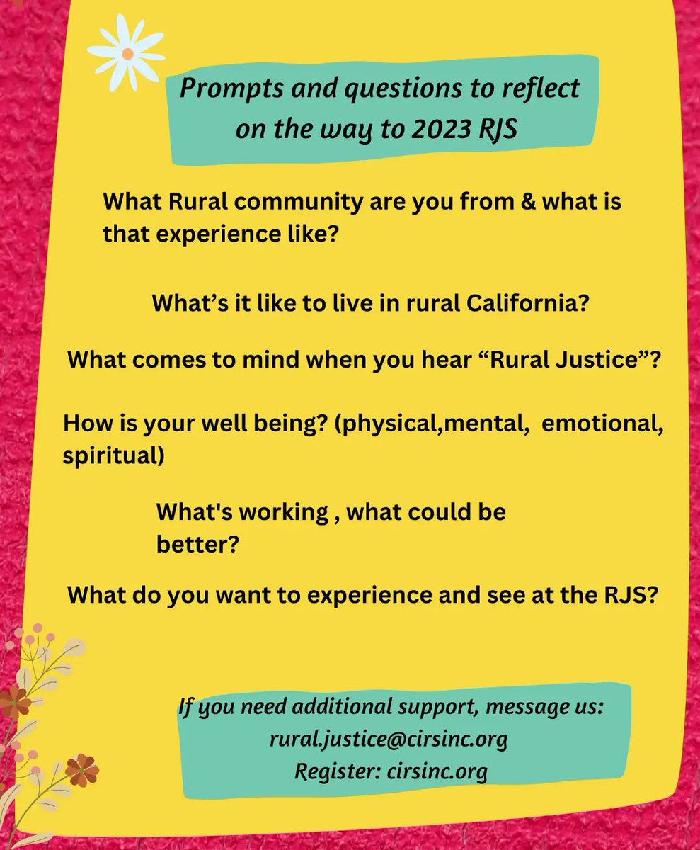 🫂🧡 Love and care at the center of the 2023 RJS 
Have you registered yet? 
cirsinc.org/rural-justice-…