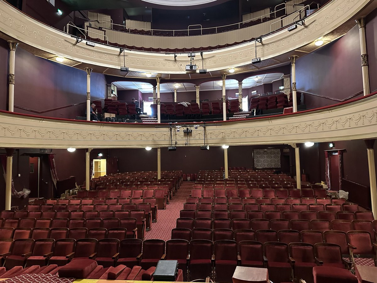 The best thing to celebrate on #WorldTheatreDay? My family and friends wonderfully restoring the auditorium of the 140-year-old Royal Hippodrome Theatre in Eastbourne! A beauty.