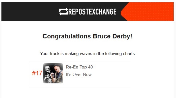 b_recording's tweet photo. Bruce Derby hits #17 on the Re-Ex Top 40 Chart @repostexchange https://t.co/RMBMmOP0LT 
https://t.co/8WPSKjypOw https://t.co/96TOK8vW4p