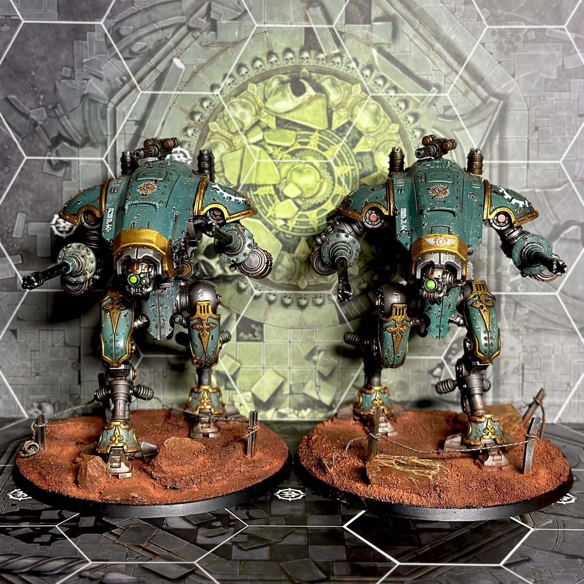 Ready for the weekend. These have been a pleasure to finish off and the decals have really made the difference. #WarhammerCommunity #PaintingWarhammer #warhammer40000