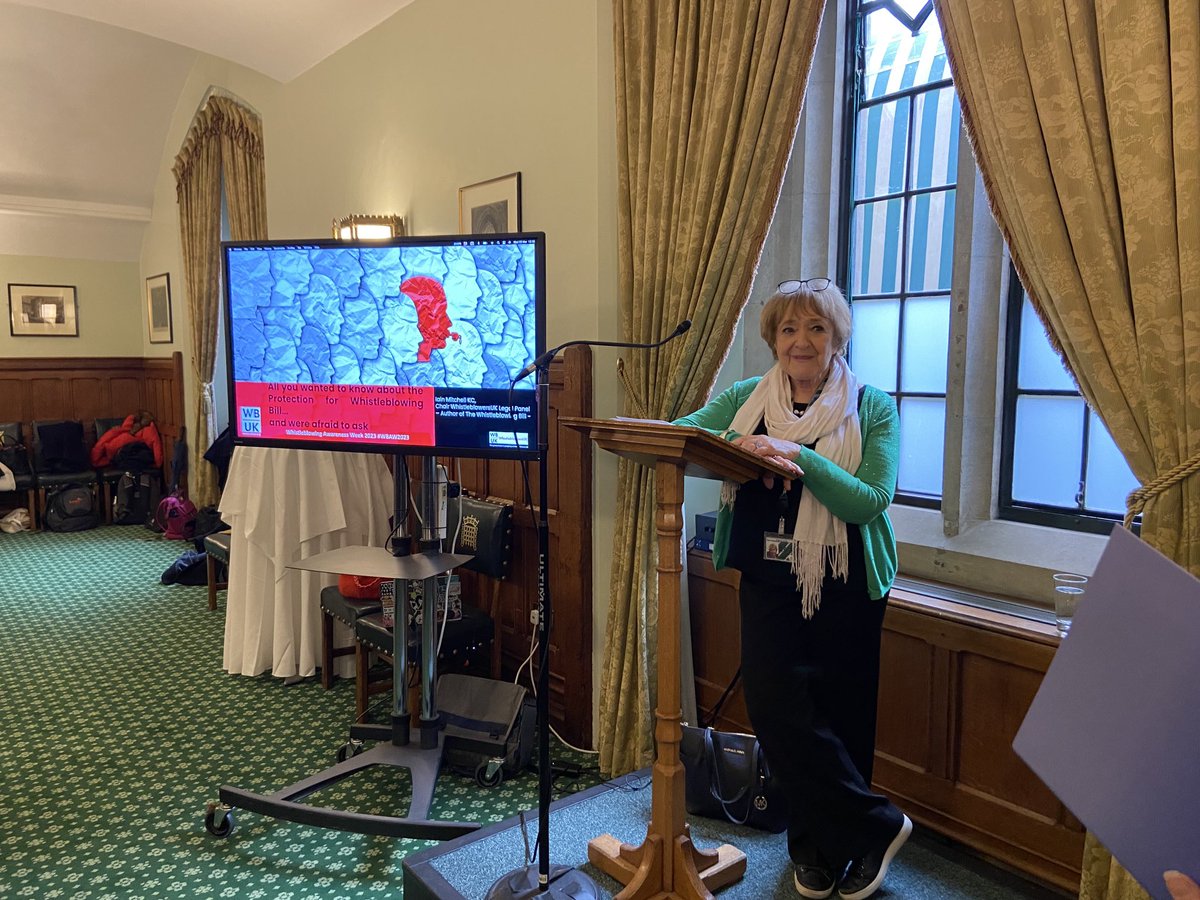 WB_UK's tweet image. Thank you to Dame Margaret Hodge MP vice chair ⁦@AWhistleblowing⁩ guest of honour for the 100 general counsel who joined #WhistleblowersUK for the introduction to the Q&amp;amp;A #WhistleblowingBill #WhistleblowingAwarenessWeek #OfficeOfTheWhistleblower 👇👇👇👇👇👇👇👇👇👇