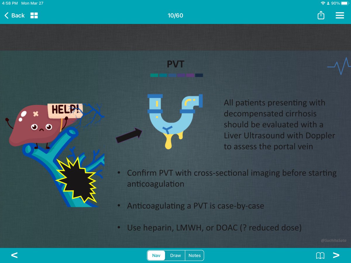 Doc_Brack's tweet photo. @SuchitaSata - great talk at  #SHMConverge2023 on decompensated cirrhosis. Learned I should be looking for portal vein thrombosis and good reminders on most important diuretic is spironolactone and when to use albumin. https://t.co/hErk9cXdJI