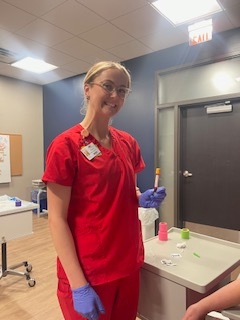 wiregrasstech's tweet image. Molly &amp;amp; Juliana are Phlebotomy students on the Valdosta Campus.  Wiregrass prepares students to sit for the American Medical Technician Phlebotomy certification exam!  #ApplyToday #FreeApplicationMonth #SucceedSooner #ExpectMore