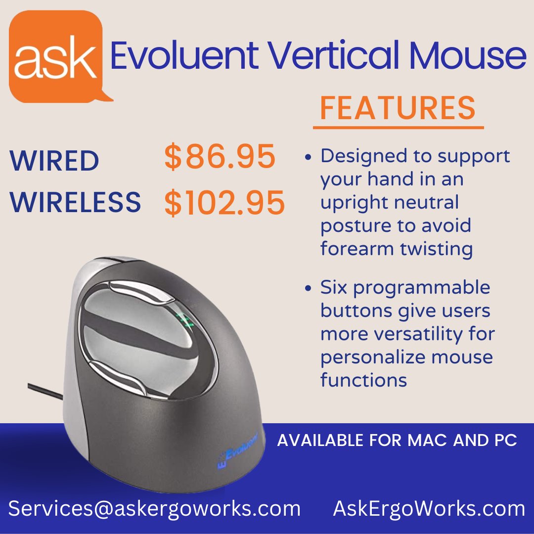 askergoworks's tweet photo. Check out one of our top-selling mice.
This is great for avoiding injury and increasing comfort. https://t.co/qGh9pAbh4m