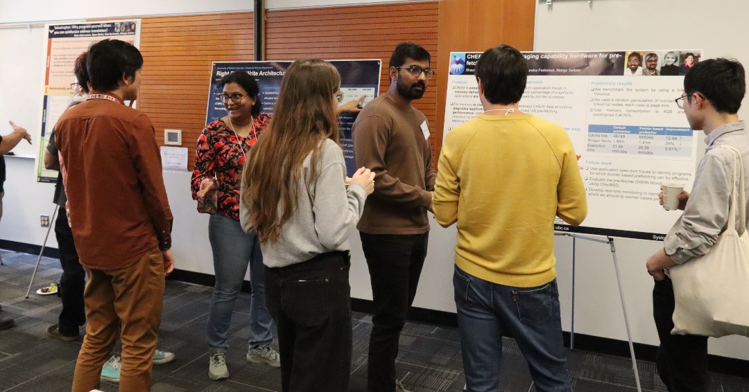 UBC_CS's tweet image. The Systopia research group at UBC's Computer Science department hosted a full workshop day and poster session on March 24, with a whopping 35 of their grad students exhibiting posters
#ComputerScience #ComputerSystems #UBC @margo_seltzer @UBC_Systopia @ubcscience