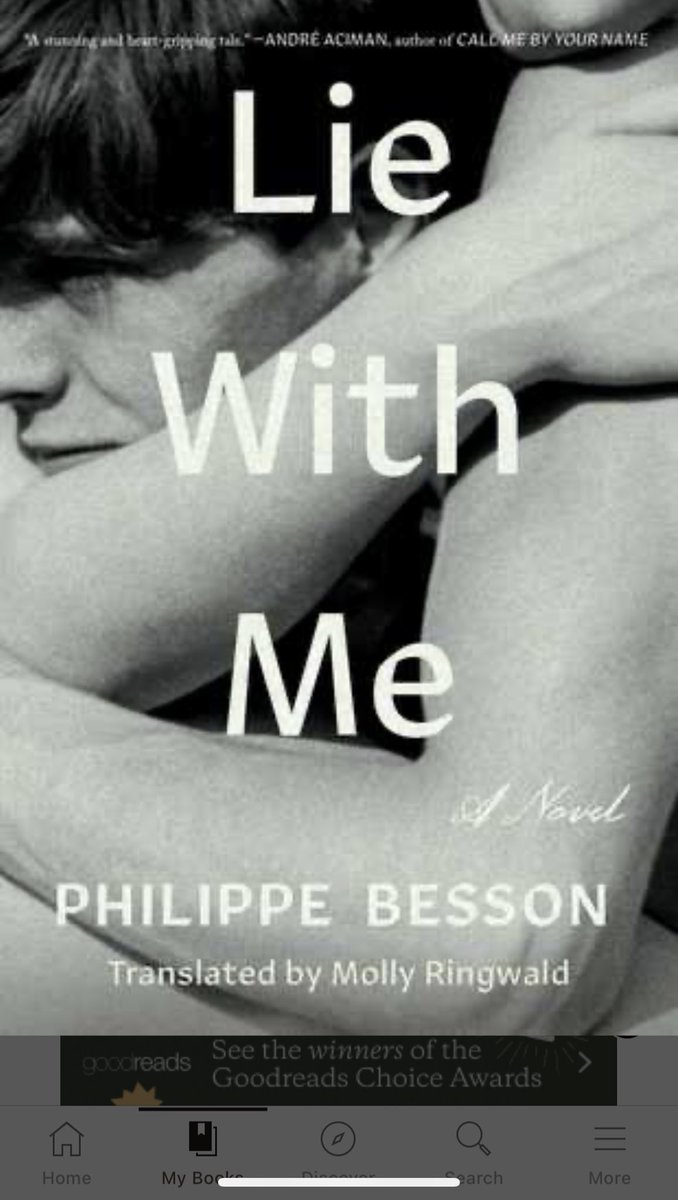 munoz_ric's tweet image. My 1st time reading #PhilippeBesson (but not the last) — a tragic love story to the nth degree, #LieWithMe is an unforgettable novel; an artistic triumph of beautiful prose &amp;amp; gutting heartbreak. I look forward to the film version but only if I have full box of Kleenex on hand. 😢