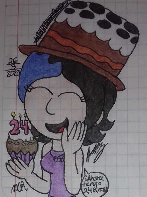 MCRichardson27's tweet photo. Les comparto 2 dibujos con motivo de mi cumpleaños, el primer dibujo es de Alix Shine de cuerpo completo y el segundo es de Alix Shine con un pastelito y un sombrero en forma de pastel
#alixshine #oc #happybirthday #drawing #drawingoftoday https://t.co/PaosjQ1c4X