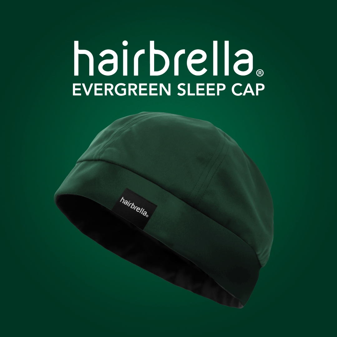 hairbrella's tweet image. Give your durag a toss and add the NEW Evergreen Sleep Cap to your #nighttimeroutine 💚 ⁠
⁠
Grab one before it sells out! Your waves will thank us later 😉⁠