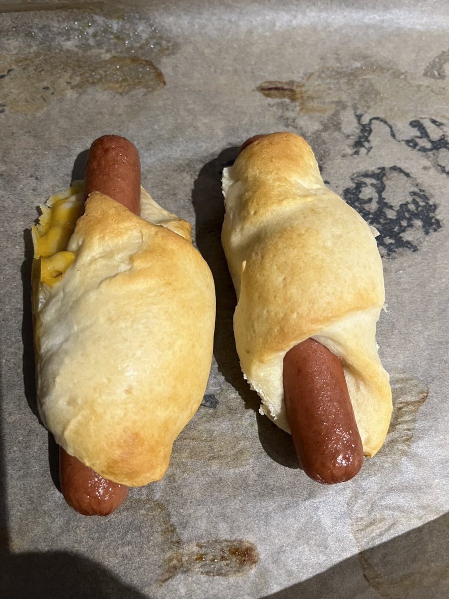 Many cultural differences between my husbands upbringing and mine, today his first time making <a href="/Pillsbury/">Pillsbury</a> crescent rolls. I am pretty sure I could make these before I was 6