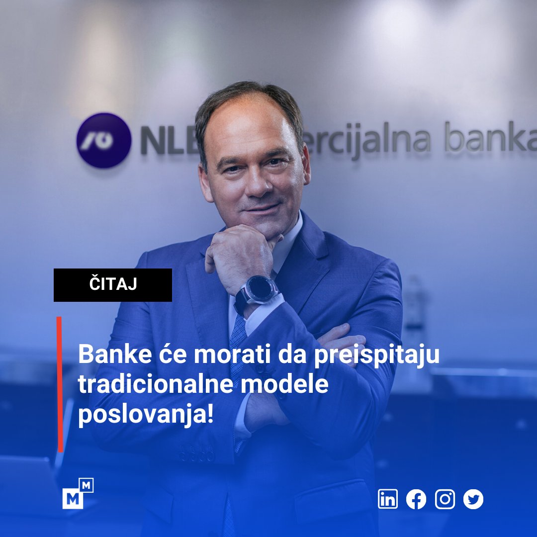 Vlastimir Vuković, predsednik Izvršnog odbora NLB Komercijalna banka, na forumu #IZAZOV2023 biće jedan od panelista. Tim povodom, za naš portal govori u kom smeru će se kretati bankarsko tržište u narednom periodu i kako planirati neplanirane scenarije. ow.ly/c3wq50NtgYy