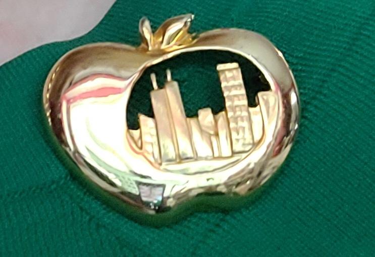 JillWineBanks's tweet photo. Joining @ellisonbarber on #NBCNow at 6 CT/7ET. We're still on NY indictment watch so I'm wearing a NY Bug Apple #JillsPin. See you then. https://t.co/s6jML2Zdts