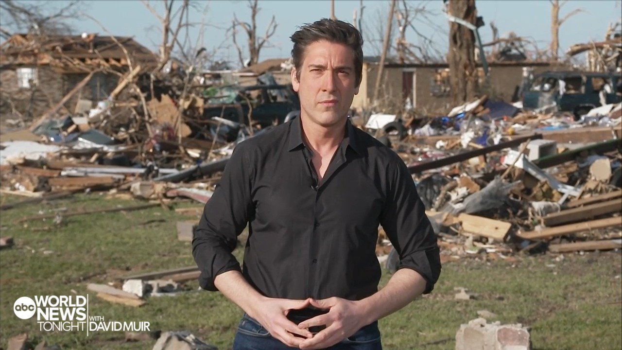 World News Tonight on X: "David Muir is on the scene in Mississippi, where  tornadoes left a deadly trail of destruction. #WorldNewsTonight with @ DavidMuir starts now. RT if you're watching. https://t.co/krG4WVrcSd" /
