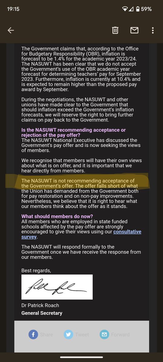 @iliketents @JustmeDerbys @norchcity @CensoredHead Including it's recommendation to reject (unfortunately have seen some comments online suggesting that NASUWT were actually recommending accepting).