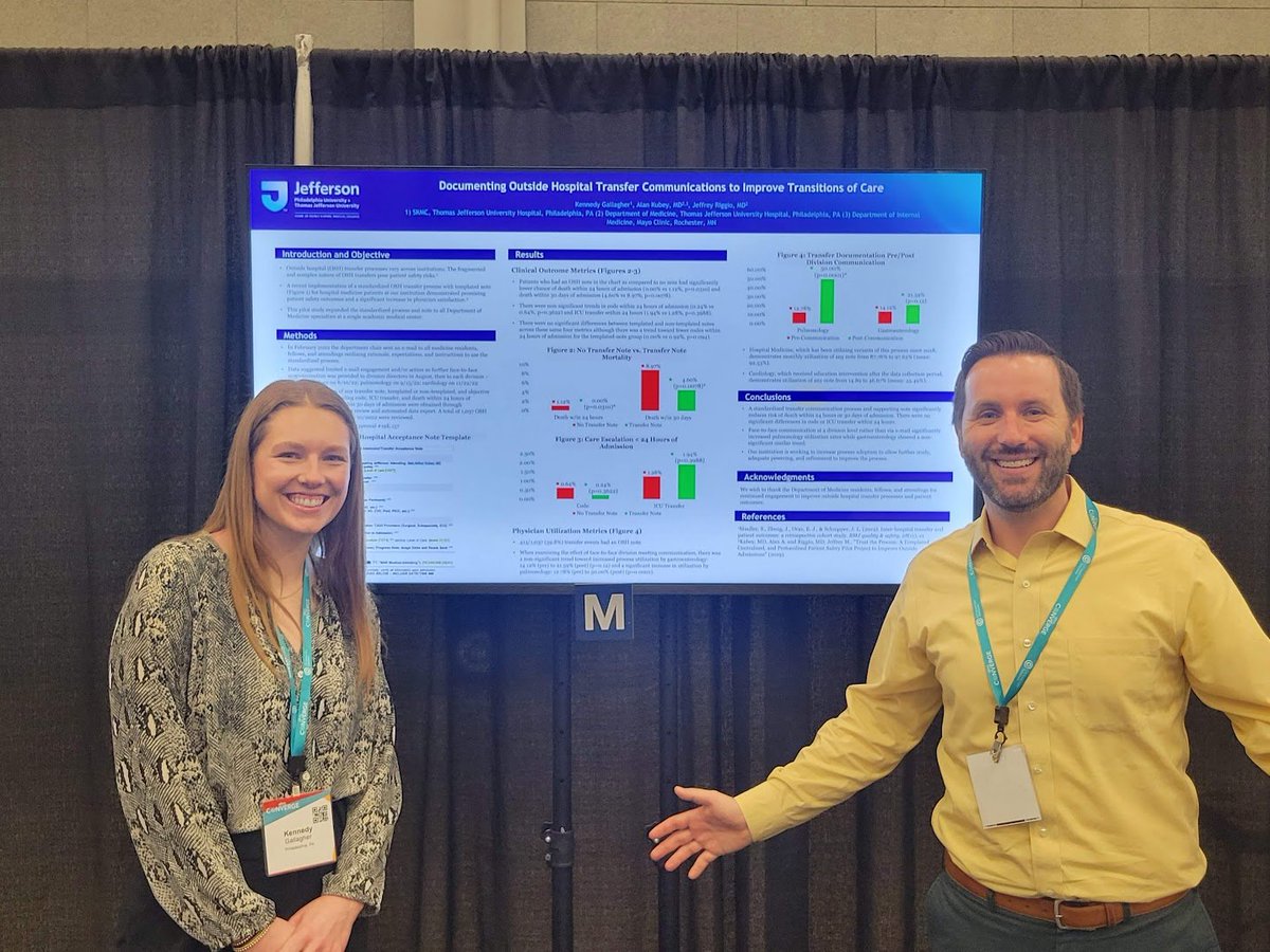 Alan Kubey (@calbear5) on Twitter photo <a href="/RJmdphilly/">Rebecca Jaffe, MD</a> <a href="/TJUHospital/">Jefferson Health</a> <a href="/SocietyHospMed/">Society of Hospital Medicine</a> Tip of the cap to <a href="/JeffersonUniv/">Thomas Jefferson University</a> 's Kennedy Gallagher for crushing this presentation on how systematic documentation of OSH transfers improves patient outcomes. OSHtx is a hot topic at #SHMConverge2023). Glad that <a href="/TJUHospital/">Jefferson Health</a>'s DOM & HM is a leader in this important work. #QI <a href="/RJmdphilly/">Rebecca Jaffe, MD</a> <a href="/TJUHospital/">Jefferson Health</a> <a href="/SocietyHospMed/">Society of Hospital Medicine</a> Tip of the cap to <a href="/JeffersonUniv/">Thomas Jefferson University</a> 's Kennedy Gallagher for crushing this presentation on how systematic documentation of OSH transfers improves patient outcomes. OSHtx is a hot topic at #SHMConverge2023). Glad that <a href="/TJUHospital/">Jefferson Health</a>'s DOM & HM is a leader in this important work. #QI
