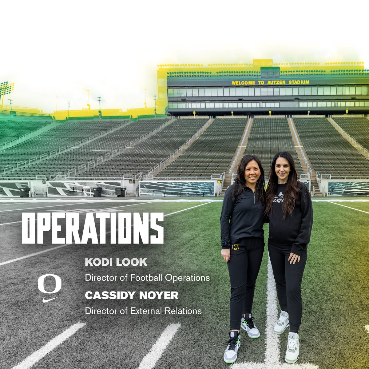 Special spotlight on our women in Operations. 
Oregon Football would not be what it is today without Kodi and Cassidy 🦆🦆

Thank you for all you do for the Oregon Family and beyond!

#GoDucks x #WomensHistoryMonth