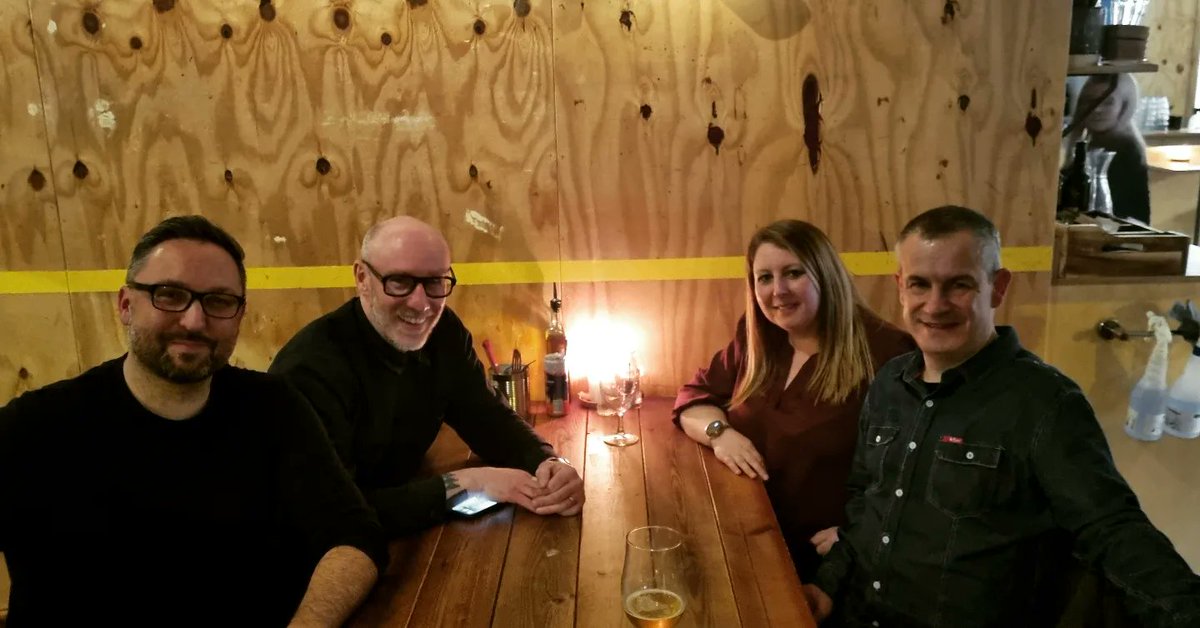 rockwksacademy's tweet photo. A great day in Liverpool today with Stuart @thedatadrummer Steve @RhythmReactions &amp; @Juppelbow from @LIPALiverpool discussing #drummingintervention for #Autism #Adhd #Dementia #Stroke #Parkinsons #CerebralPalsey &amp; #mentalhealth 
#clemburkedrummingproject  #sciencebehindthesticks https://t.co/HXxndGAjSU