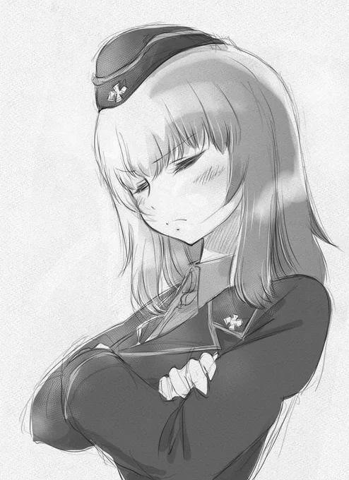 去年の今頃描いてた逸見さん 