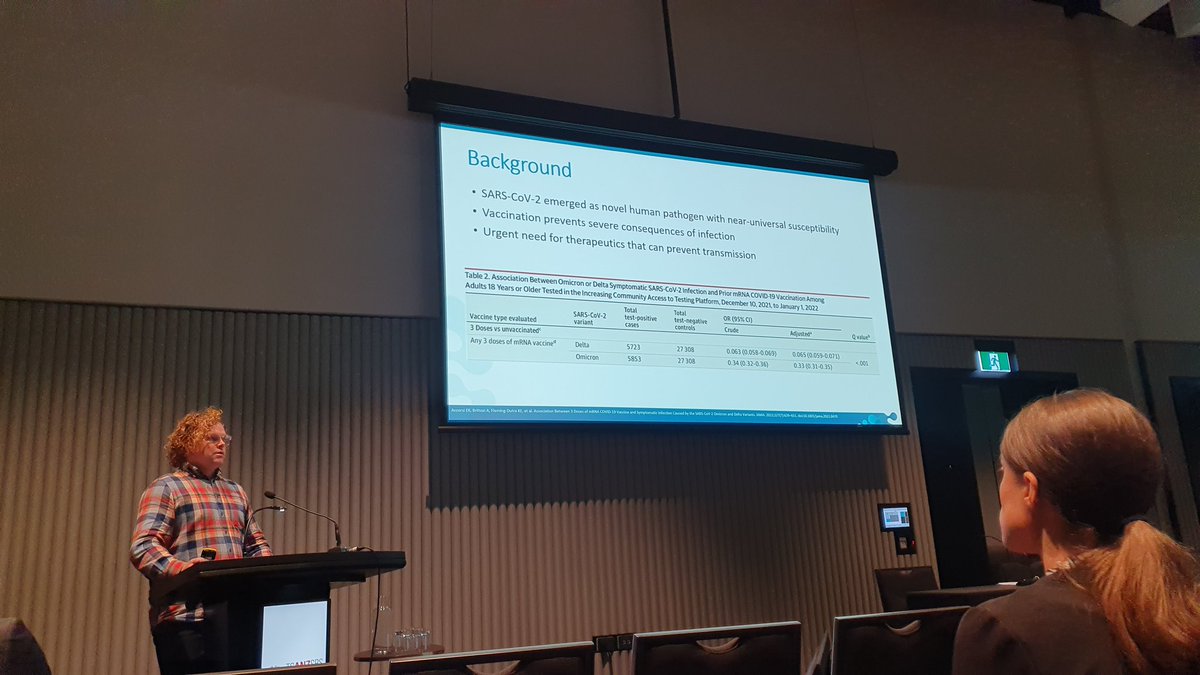 ReanneHo's tweet photo. A cell biologist presenting clinical data? @samueltmont you did great sharing the work being done at the @WalyanCentre #TSANZSRS2023 https://t.co/D93aP4jccE