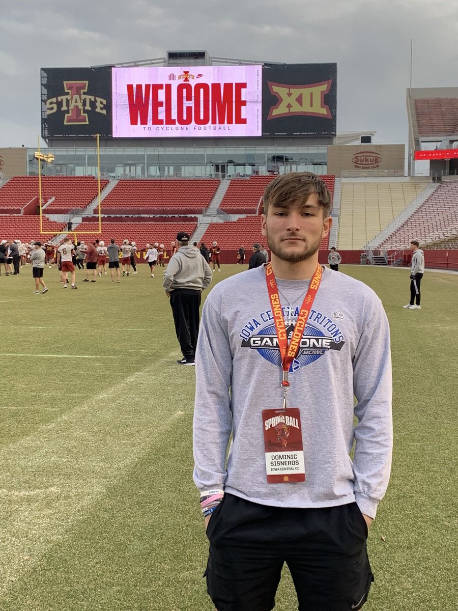 Dominic Sisneros (@_domsisneros) on Twitter photo After a great conversation with <a href="/Coach_Langs/">Jordan Langs</a> I’m blessed to announce I have earned my second d1 offer from IOWA STATE! <a href="/JUCOFFrenzy/">JUCO Football Frenzy</a> <a href="/JuCoFootballACE/">JuCo Football Forer</a> After a great conversation with <a href="/Coach_Langs/">Jordan Langs</a> I’m blessed to announce I have earned my second d1 offer from IOWA STATE! <a href="/JUCOFFrenzy/">JUCO Football Frenzy</a> <a href="/JuCoFootballACE/">JuCo Football Forer</a>