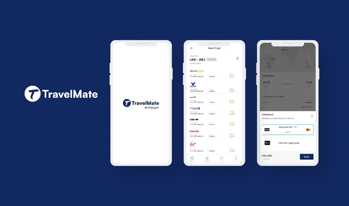 TRAVELMATE by Polygon

@ododo_dudu <a href="/AdeosunOri/">Adeosun Oriyomi</a> <a href="/benxcharles/">Bennn.</a> <a href="/IMrable/">Iam_mrable</a>  <a href="/miceuud/">Mike</a>  <a href="/AdedoyinOyeniyi/">Oyeniyi Adedoyin</a> worked on a project to design an inter-state travel app for travelers within Nigeria.