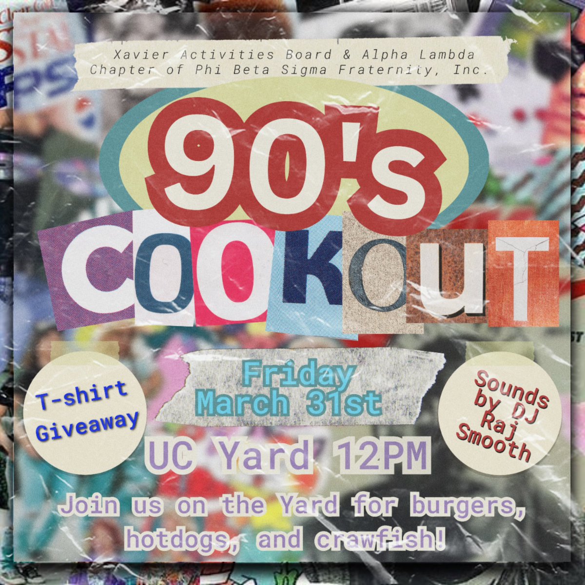 XAB has a full week! 🤭 Pop out Friday for a good ole 90s theme cookout with <a href="/xula_sigmas/">XULA Sigmas🤘🏾</a> 👀