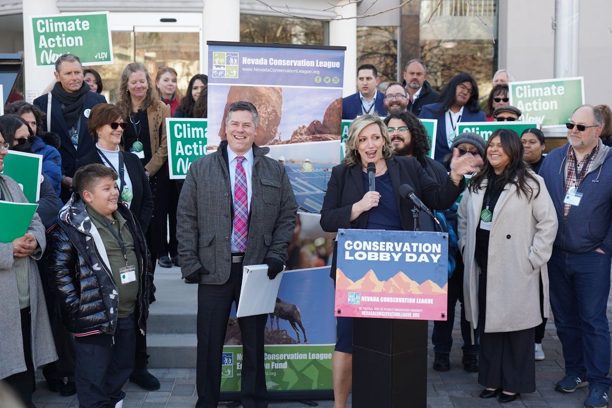 NVconservation's tweet photo. This morning, @SteveYeagerNV & @Nicole4Nevada stood alongside 60 members of Nevada’s conservation community to commence Conservation Lobby Day.
See what NV leaders & activists had to say! ⬇️ #NVLeg #CLD23 #CLW23
https://t.co/lytSSVNdk1 https://t.co/wgMtxChNB8