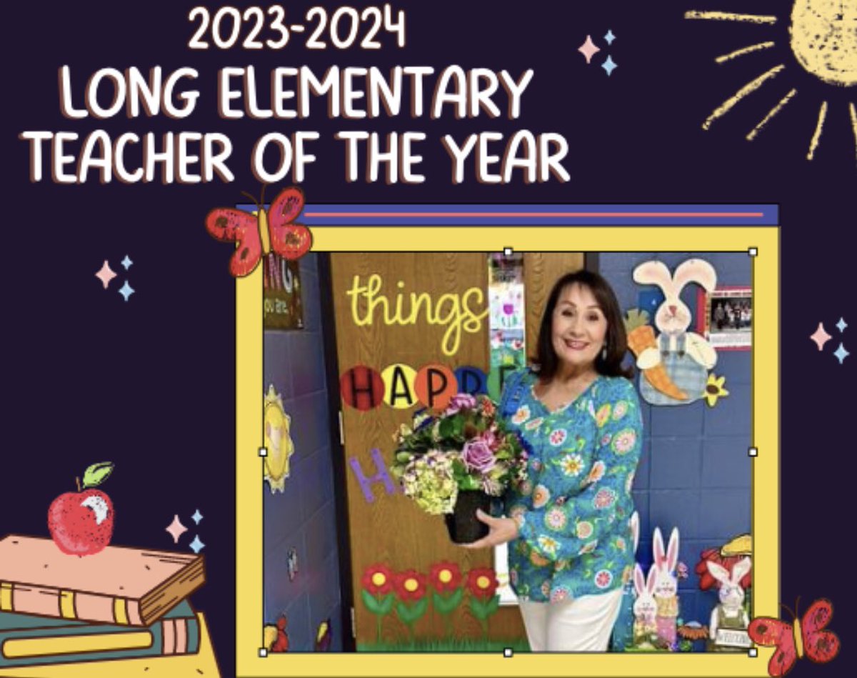 Congratulations to our 2023-2024 Long Elementary <a href="/LongElem_HCISD/">LongElem_HCISD</a> Teacher of the Year-Mrs. Cynthia Rountree! #LongRangers #BetterTogether #WeAreHCISD