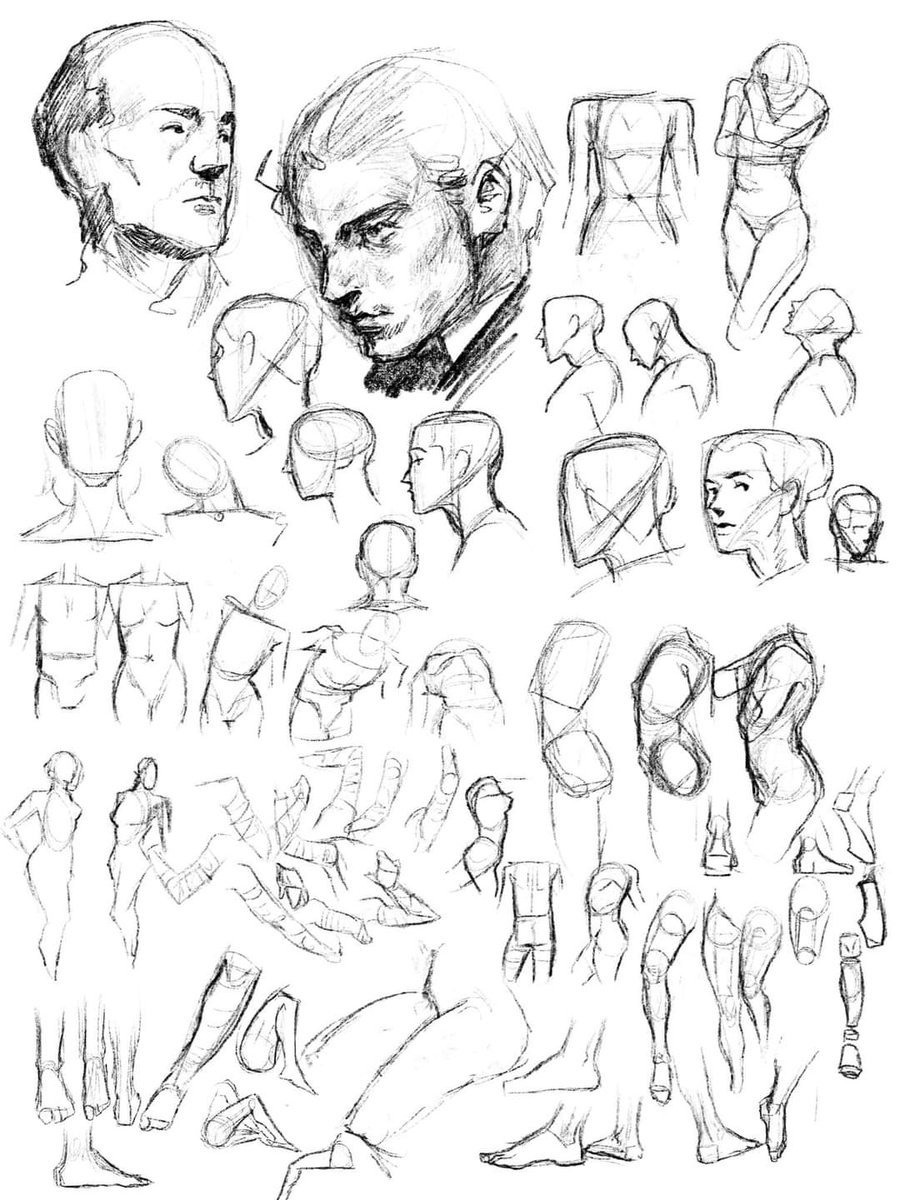 After my break, I know I am out of practice, so I spent yesterday studying and drawing everything from Steve Huston's book (again) 