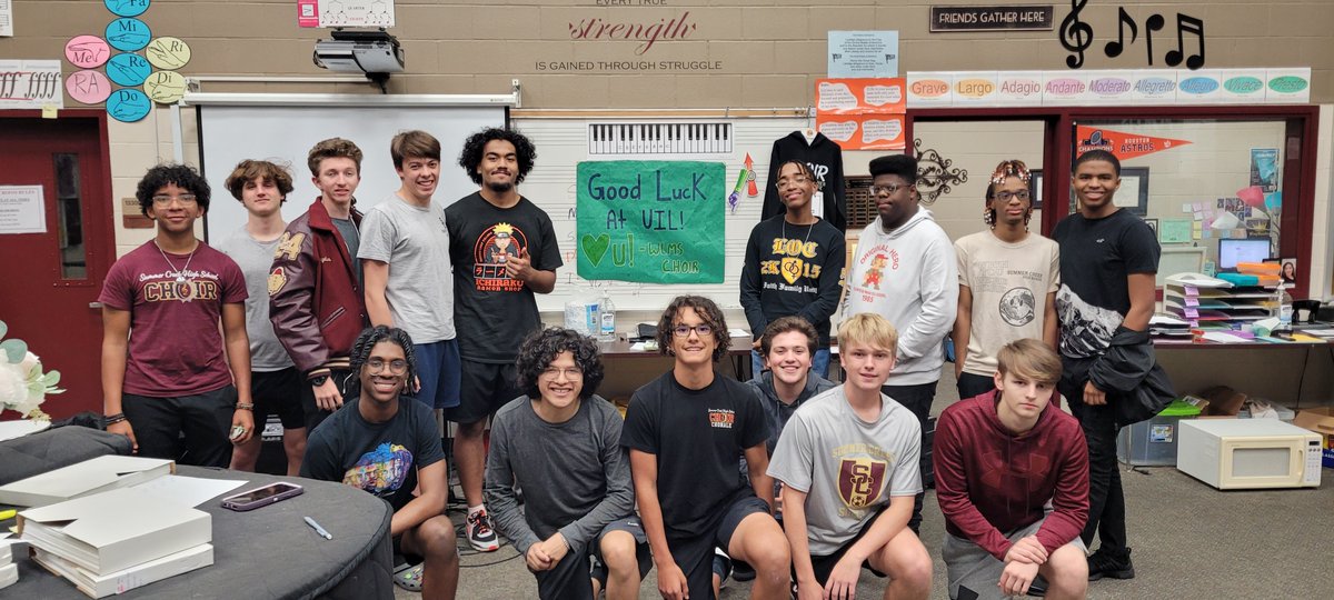 West Lake Middle School Choir (@wlmschoir) on Twitter photo Thank you <a href="/schschoir/">Summer Creek HS Choir</a> for wishes during our UIL Week. This time we're returningthefavor. #AMAZING #BESTISTHESTANDARD #WLMSIMPACT Thank you <a href="/schschoir/">Summer Creek HS Choir</a> for wishes during our UIL Week. This time we're returningthefavor. #AMAZING #BESTISTHESTANDARD #WLMSIMPACT