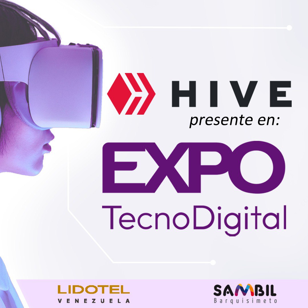 #ExpoTecnoDigital

#Hive participará porque es un evento tecnológico y financiero con grandes oportunidades para empresas, desarrolladores y emprendedores. Espacio de networking, contacto directo con empresarios e inversores.  

Sigue la participación con el hashtag #HiveExpoBQTO