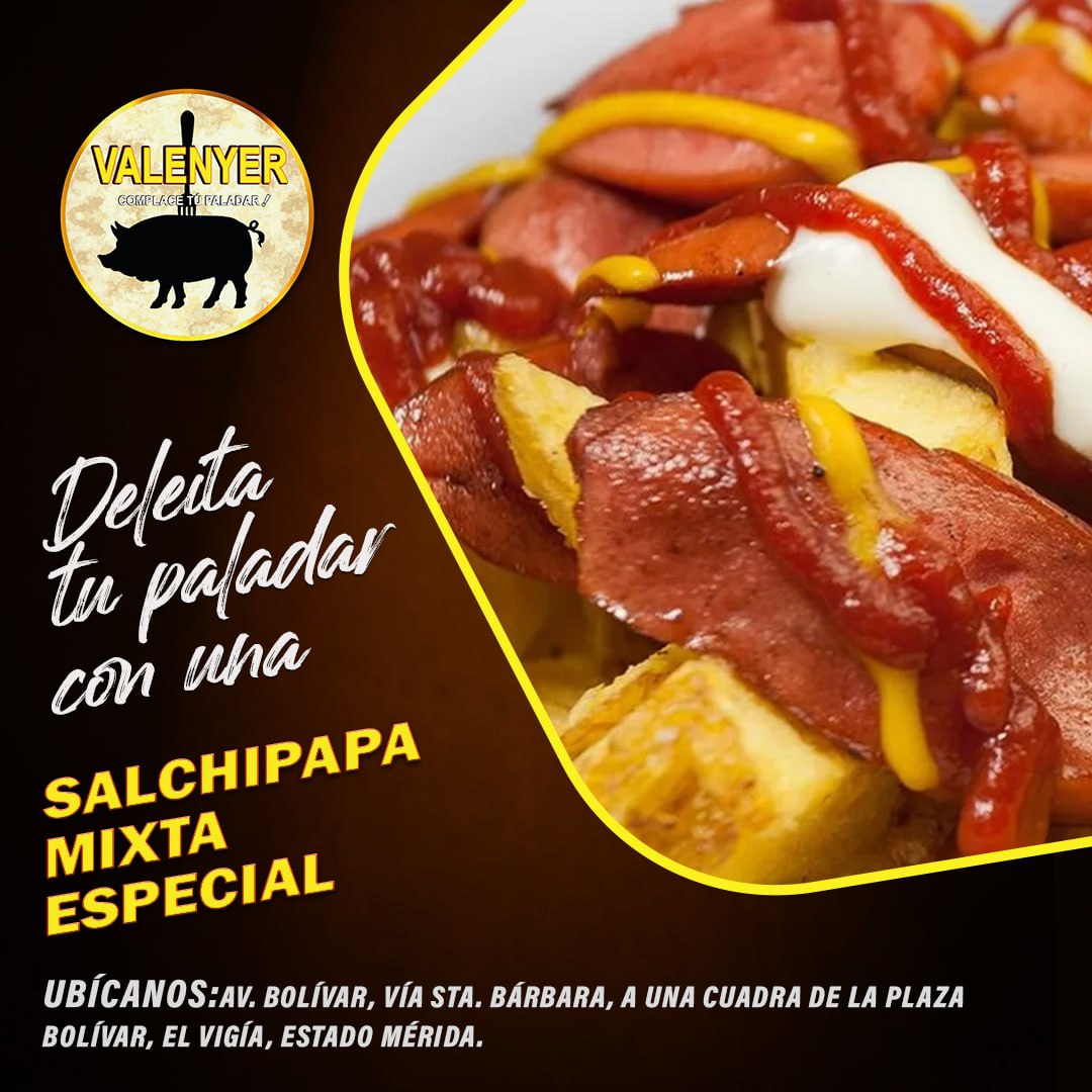 Ven a nuestro restaurante a pasar un rato agradable, disfruta de nuestro menú y de un excelente ambiente 🙌🏻

#Polloalabroaster #Cochino #Salchipapa #Patacones
#Hamburguesas #Heladería #ElVigía #Mérida #Venezuela 

Dirección:
El Vigía, Mérida, Venezuela.
Contacto:
(0424) 7153806