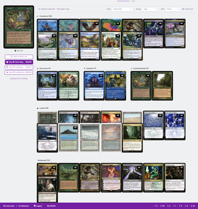 OMG What did I build? Someone from the DCI is going to show up to my door to ban me from Legacy if I register this at tournaments and store owners will shun me &amp; my family from entering events. I will -- in fact, be blacklisted by the entire community for ever conceiving an idea