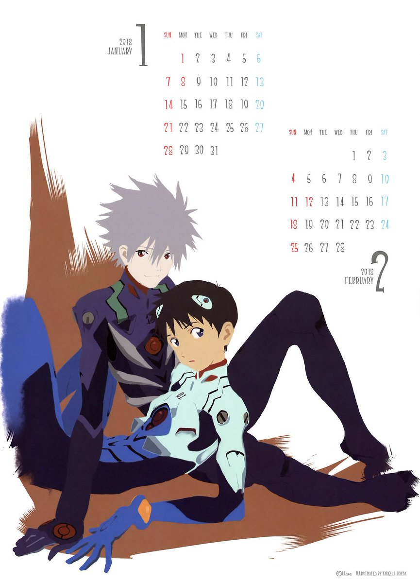 EVANGELION CALENDAR 2018】