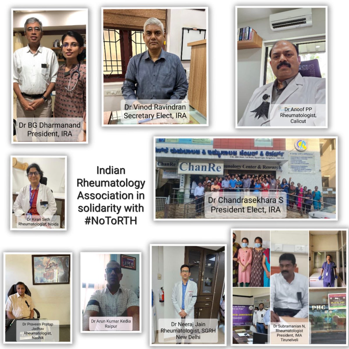 jrahulkp's tweet photo. Indian Rheumatology Association in support of No to RTH Bill 🙏 https://t.co/HA2U5Jn8CG