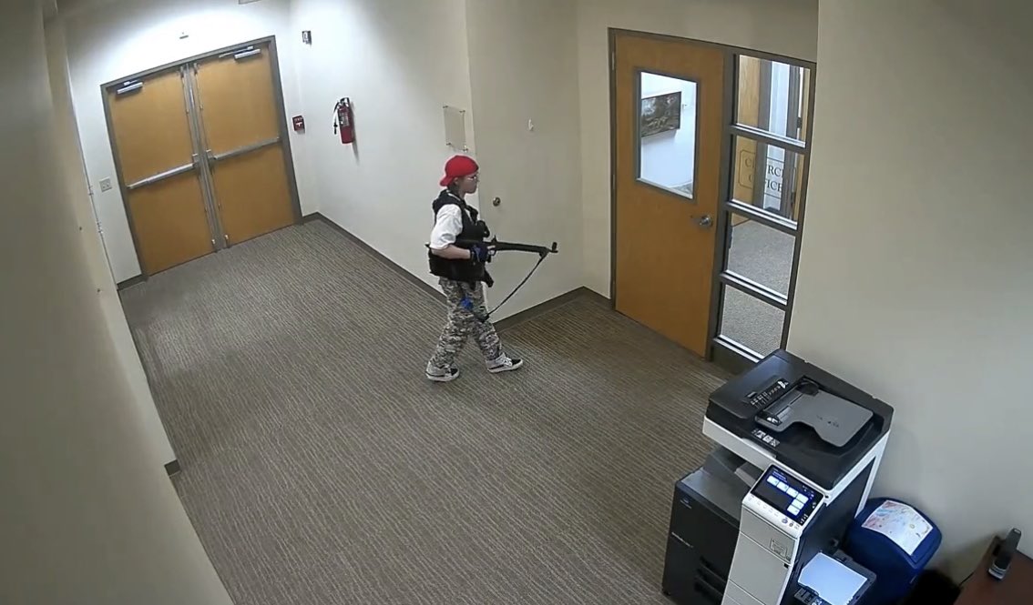 The mass shooting in Nashville yesterday is the 129th mass shooting in the US so far this year. 6 people including 3 children killed the shooter captured here on CCTV. That’s a rate of 1.4 mass shootings per day in the US in 2023.
