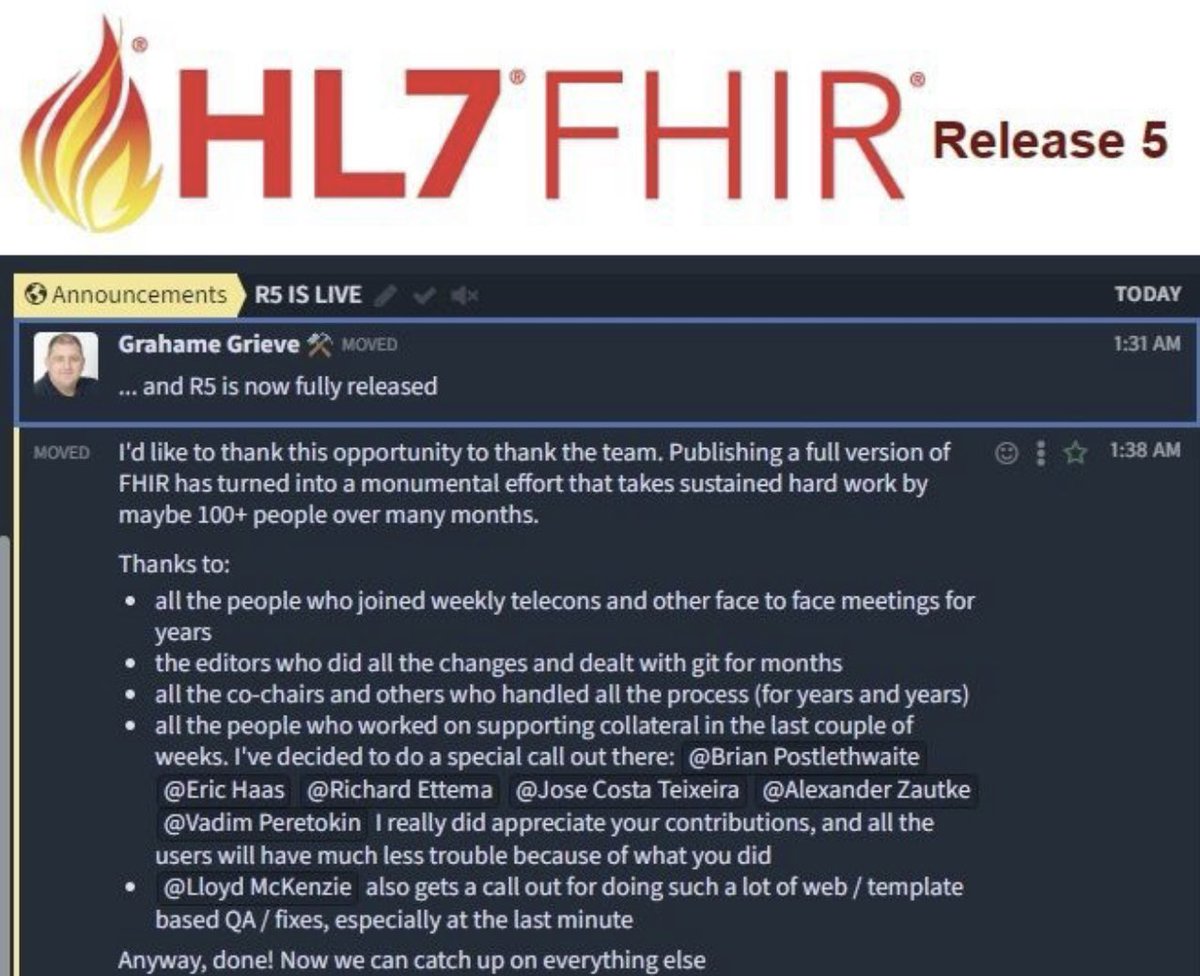 Sylvia Thun (@profthun) on Twitter photo FHIR R5 🔥 ist da! Dank an ‚unseren‘ Alexander Zautke. <a href="/hl7germany/">HL7 Germany</a> <a href="/MII_Germany/">Medizininformatik-Initiative</a> @mioversum42 <a href="/gematik1/">gematik</a> <a href="/sitigde/">SITiG</a> FHIR R5 🔥 ist da! Dank an ‚unseren‘ Alexander Zautke. <a href="/hl7germany/">HL7 Germany</a> <a href="/MII_Germany/">Medizininformatik-Initiative</a> @mioversum42 <a href="/gematik1/">gematik</a> <a href="/sitigde/">SITiG</a>